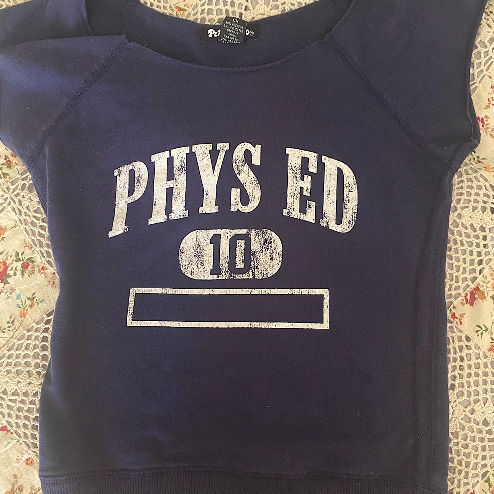 vintage phys ed top